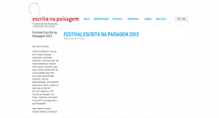 Desktop Screenshot of escritanapaisagem.net